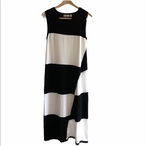 Neiman Marcus checkered maxi dress